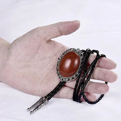 Gemstone-like Bolo Tie with Scorpion Design - Image 11