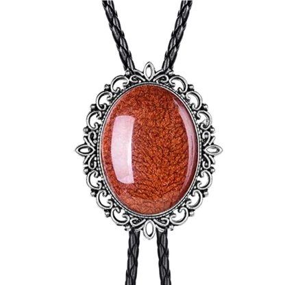 Gemstone-like Bolo Tie with Scorpion Design - Image 9