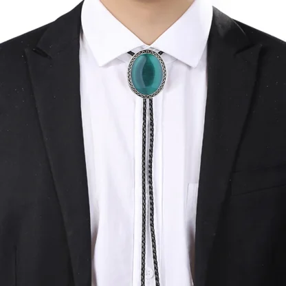 Gemstone-like Bolo Tie with Scorpion Design - Image 14