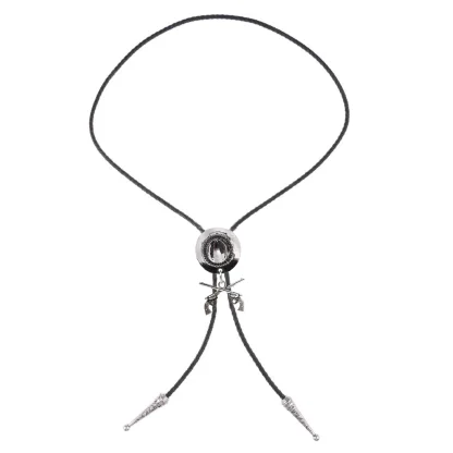 Bolo Tie with Double Gun and Cowboy Hat Design - Image 7