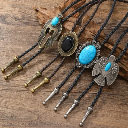 Vintage-style Eagle Shape Western Tie - Image 6