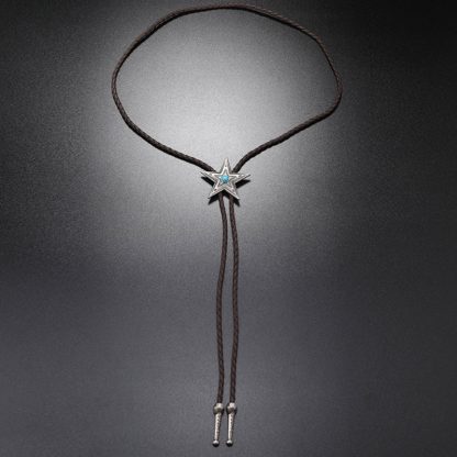 Star Shape Pendant Western Tie - Image 7