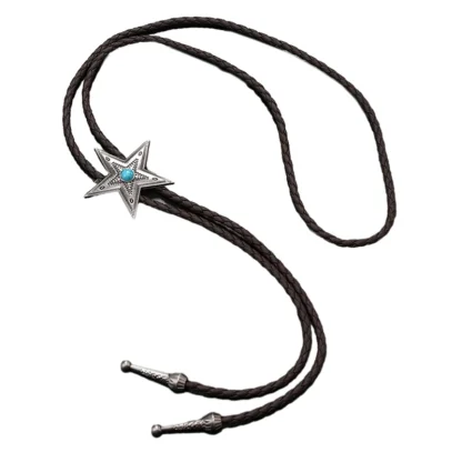Star Shape Pendant Western Tie - Image 3