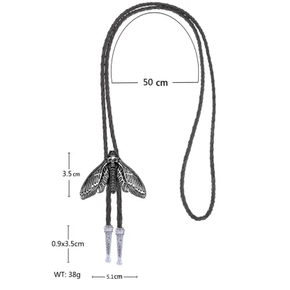 Western Tie with Insect Shaped Pendant - Image 6