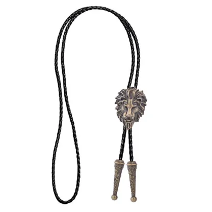 Creative Lion Head Shaped Western Tie - Image 15
