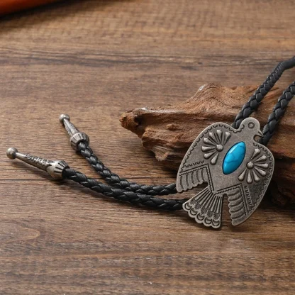 Vintage-style Eagle Shape Western Tie - Image 5