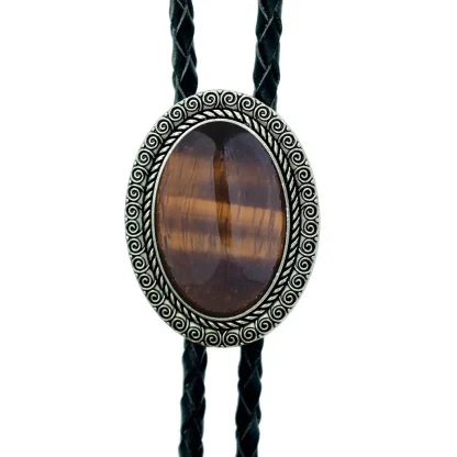 Turquoise Color Bolo Tie for Formal Events - Image 4