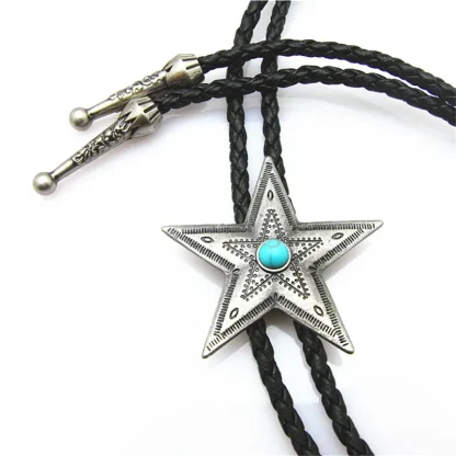 Dapper Western Tie with Star Design - Image 2
