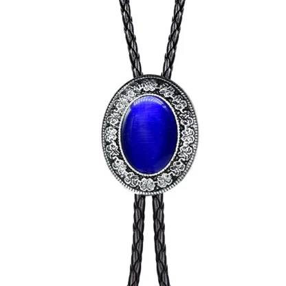 Formal Bolo Tie with Decorative Edge Design - Image 10