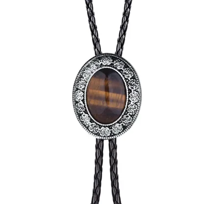 Formal Bolo Tie with Decorative Edge Design - Image 15
