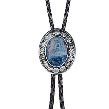 Formal Bolo Tie with Decorative Edge Design - Image 8