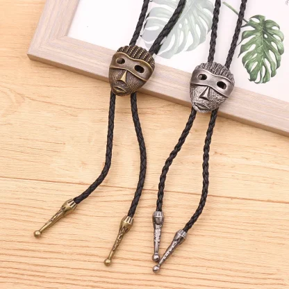 Vintage-inspired Camera Pendant Bolo Tie - Image 4