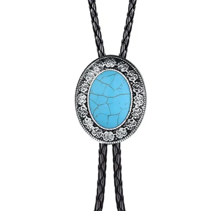 Formal Bolo Tie with Decorative Edge Design - Image 11