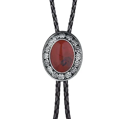 Formal Bolo Tie with Decorative Edge Design - Image 9