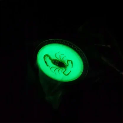 Retro Western Tie with Silhouette Scorpion - Image 2