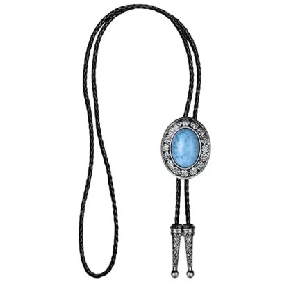 Formal Bolo Tie with Decorative Edge Design - Image 6