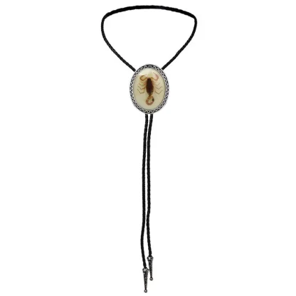 Retro Western Tie with Silhouette Scorpion - Image 5