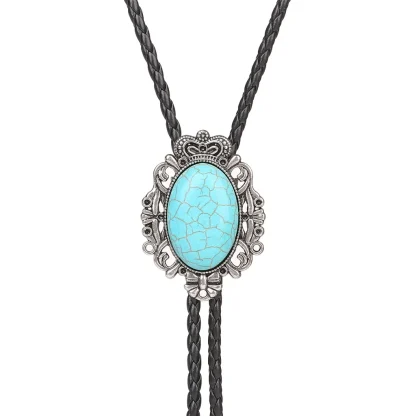 Elegant Vintage-style Bolo Tie with Gemstone-like - Image 9