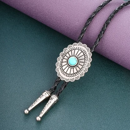 Asymmetrical Oval Shaped Bolo Tie - Image 6