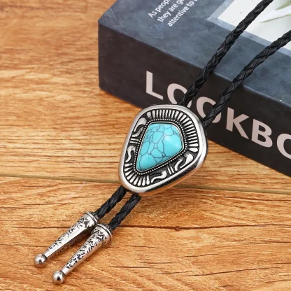 Asymmetrical Oval Shaped Bolo Tie - Image 8
