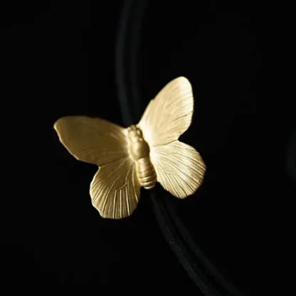 Simple Bolo Tie with Butterfly Shape Pendant - Image 8