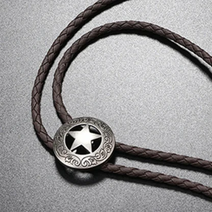 Star Western Tie with Hollow Out Design - Image 6