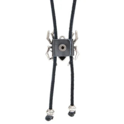 Adjustable Bolo Tie with Spider Shaped Pendant - Image 3