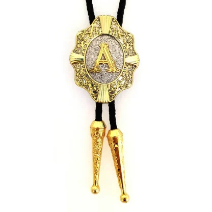 Luxury Western Tie with Initial Letter