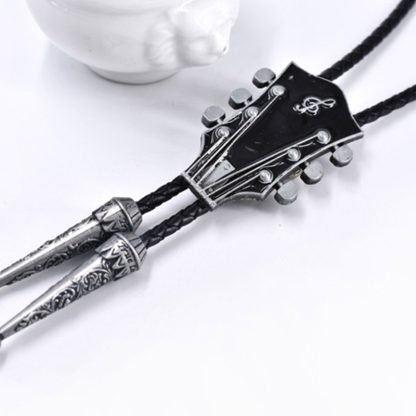 Creative Bolo Tie with Guitar Headstock - Image 7