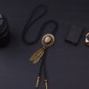 Cowboy Hat Western Tie with Feather Dangle - Image 2