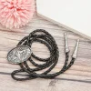 Western Tie with Cultural Embossed Design - Image 4