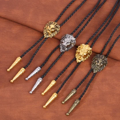 Creative Lion Head Western Tie - Image 2