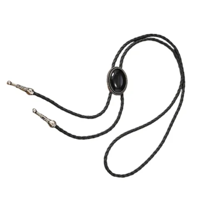 Turquoise Elegant Bolo Tie with Oval Shape - Image 6