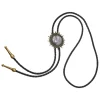 Round Retro Bolo Tie with Spike Edges - Image 6