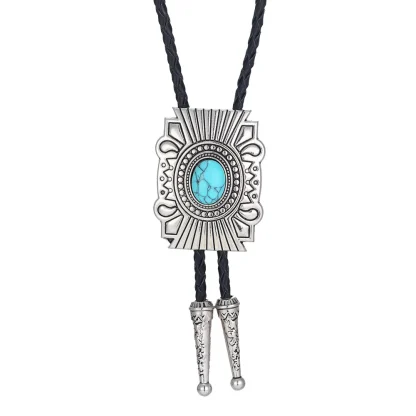 Asymmetrical Oval Shaped Bolo Tie - Image 3