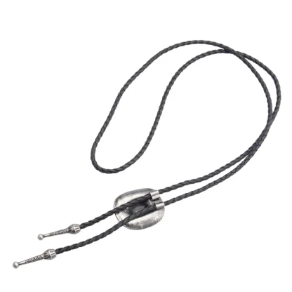 Durable Western Tie with Cowboy Hat Pendant - Image 4