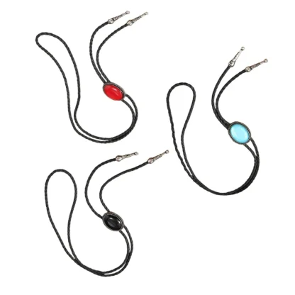 Turquoise Elegant Bolo Tie with Oval Shape - Image 7