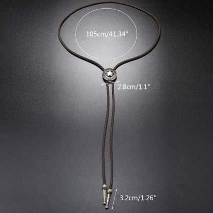 Star Western Tie with Hollow Out Design - Image 9