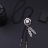 Cowboy Hat Western Tie with Feather Dangle - Image 3