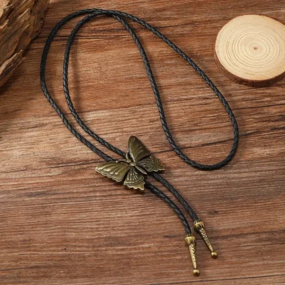 Adjustable Bolo Tie with Butterfly Design - Image 5