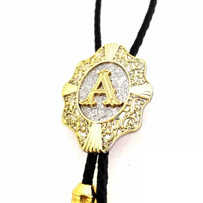 Luxury Western Tie with Initial Letter - Image 3