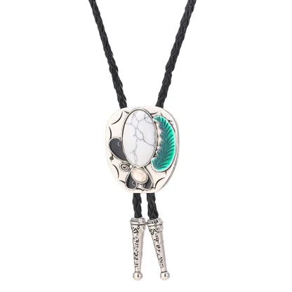 Asymmetrical Oval Shaped Bolo Tie - Image 4