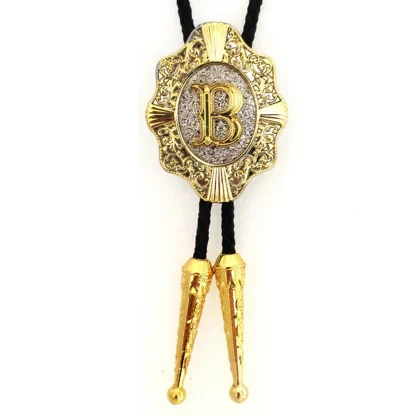 Luxury Western Tie with Initial Letter - Image 5