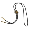 Round Retro Bolo Tie with Spike Edges - Image 8