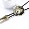 Bold Western Tie with Embossed Horse Head