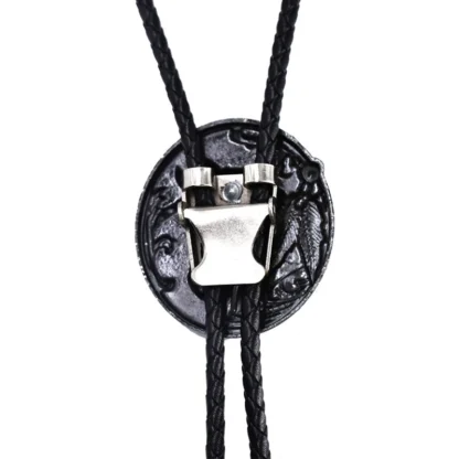 Bold Western Tie with Embossed Horse Head - Image 2