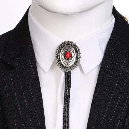 Asymmetrical Oval Shaped Bolo Tie - Image 9