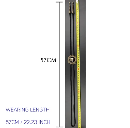 Formal Bolo Tie with Wing Edge Design - Image 6