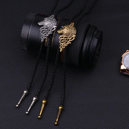 Creative Half Wing Pendant Bolo Tie - Image 7