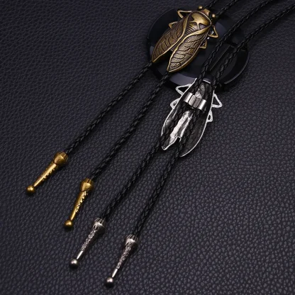 Creative Half Wing Pendant Bolo Tie - Image 9